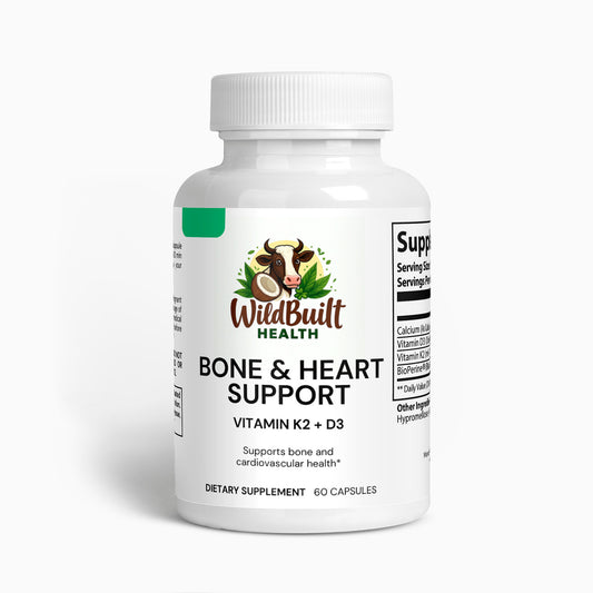 WildBuilt D3 + K2 – Bone & Energy Support Daily support for strength, mood, and performance.