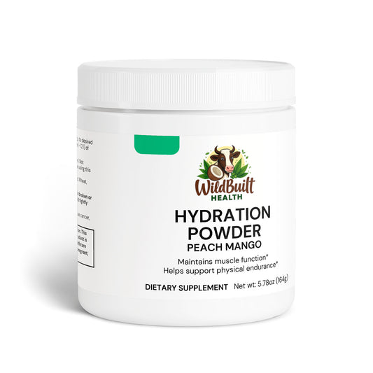 WildBuilt Hydration – Peach Mango Electrolytes + minerals for real-world performance